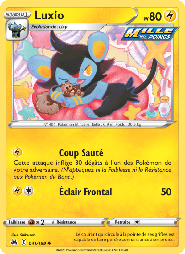 Luxio 041 — Zénith Suprême (French Pokémon TCG card)