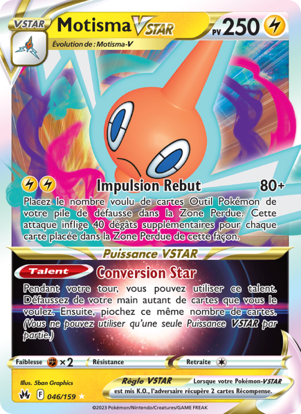 Motisma VSTAR 046 — Zénith Suprême (French Pokémon TCG card)