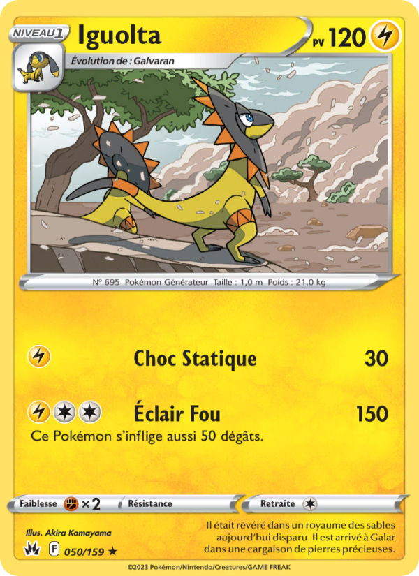Iguolta 050 — Zénith Suprême (French Pokémon TCG card)