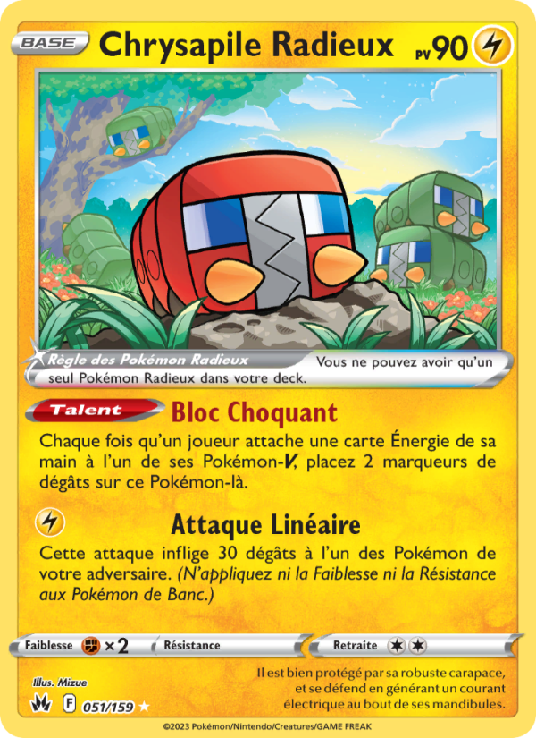 Chrysapile Radieux 051 — Zénith Suprême (French Pokémon TCG card)