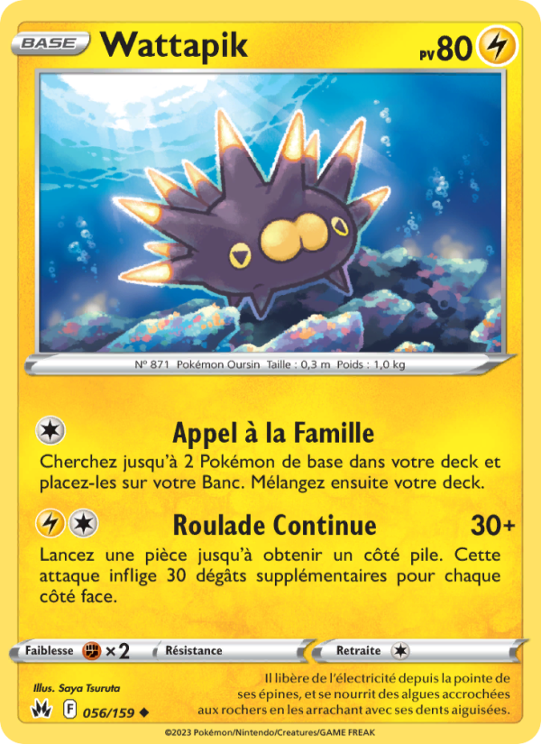 Wattapik 056 — Zénith Suprême (French Pokémon TCG card)