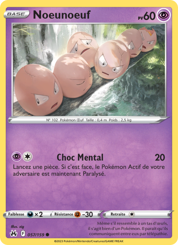Noeunoeuf 057 — Zénith Suprême (French Pokémon TCG card)