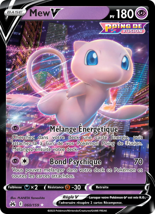 Mew V 060 — Zénith Suprême (French Pokémon TCG card)