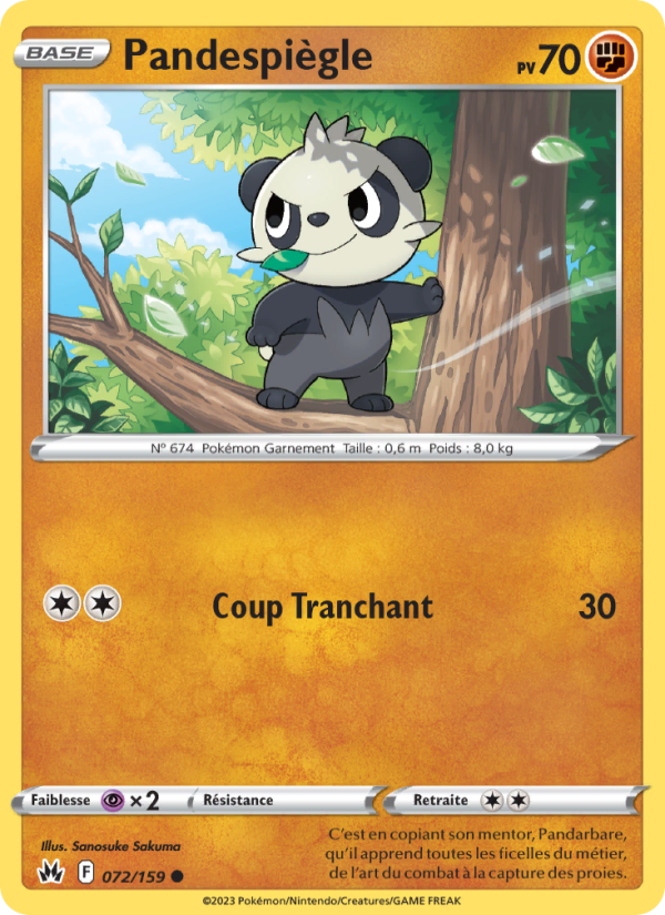 Pandespiègle 072 — Zénith Suprême (French Pokémon TCG card)