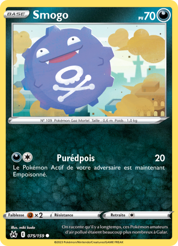 Smogo 075 — Zénith Suprême (French Pokémon TCG card)
