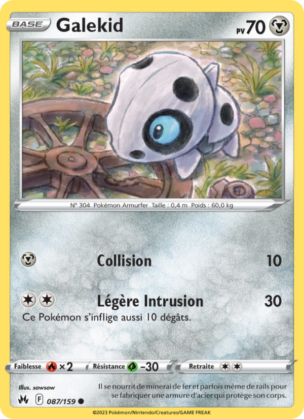 Galekid 087 — Zénith Suprême (French Pokémon TCG card)