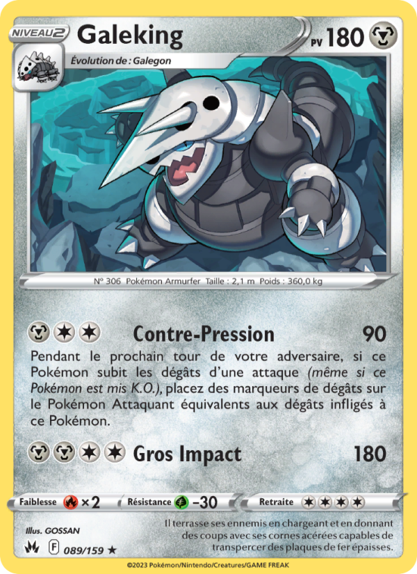 Galeking 089 — Zénith Suprême (French Pokémon TCG card)