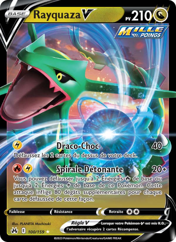Rayquaza V 100 — Zénith Suprême (French Pokémon TCG card)