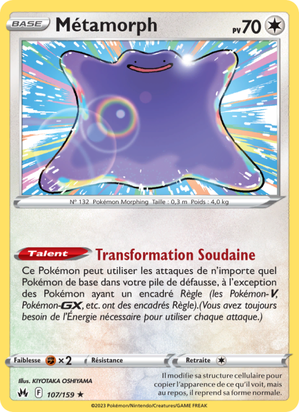 Métamorph 107 — Zénith Suprême (French Pokémon TCG card)