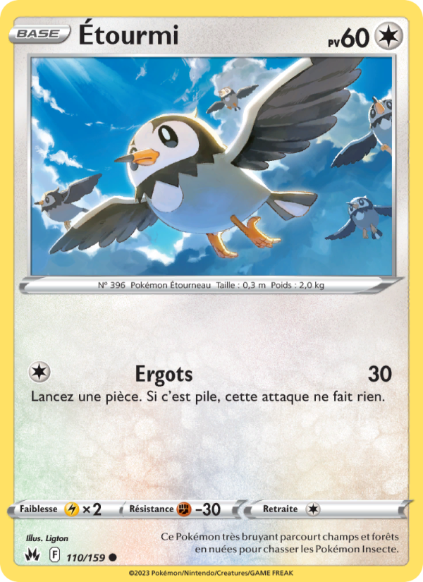 Étourmi 110 — Zénith Suprême (French Pokémon TCG card)