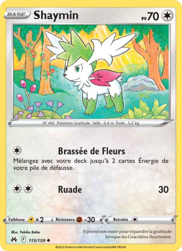 Shaymin 115 — Zénith Suprême (French Pokémon TCG card)