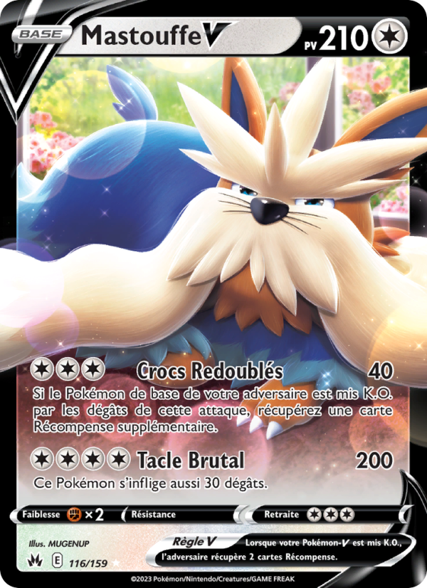 Mastouffe V 116 — Zénith Suprême (French Pokémon TCG card)