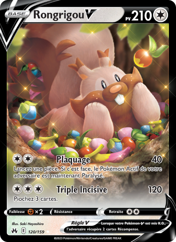 Rongrigou V 120 — Zénith Suprême (French Pokémon TCG card)