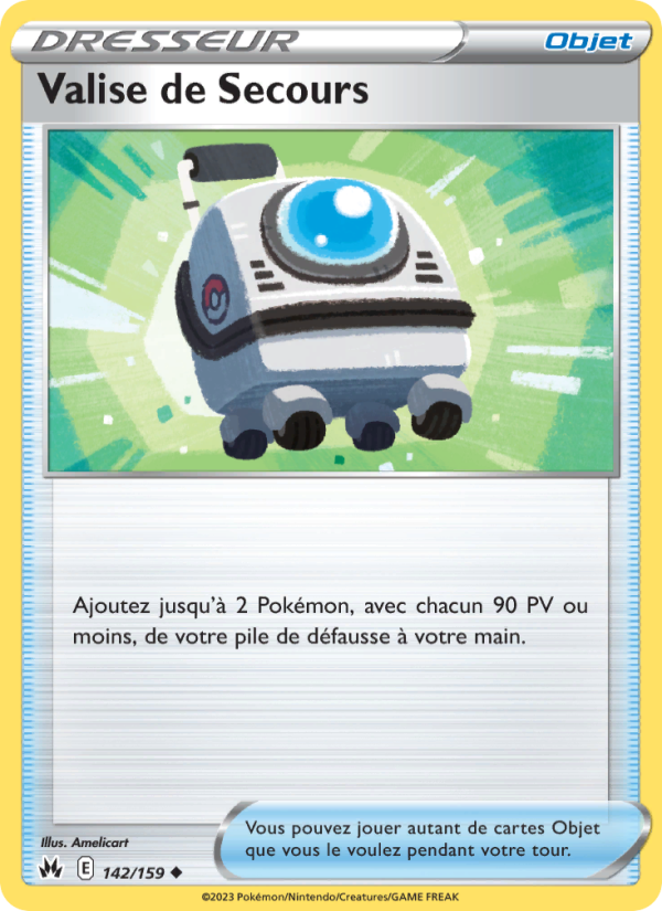 Valise de Secours 142 — Zénith Suprême (French Pokémon TCG card)
