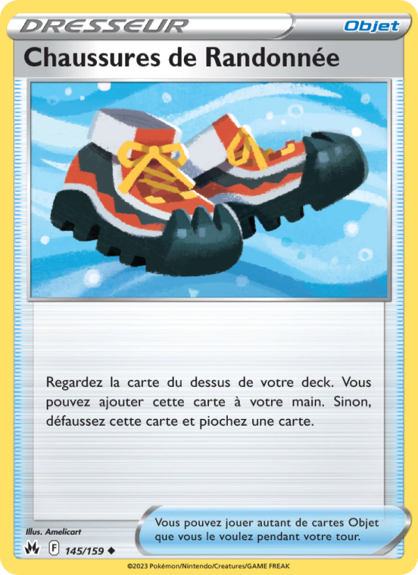 Chaussures de Randonnée 145 — Zénith Suprême (French Pokémon TCG card)