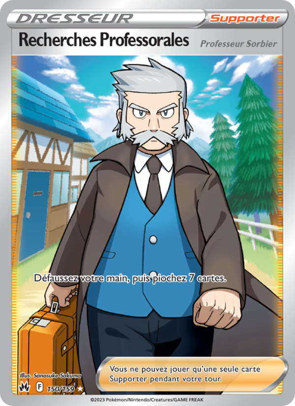 Recherches Professorales 150 — Zénith Suprême (French Pokémon TCG card)