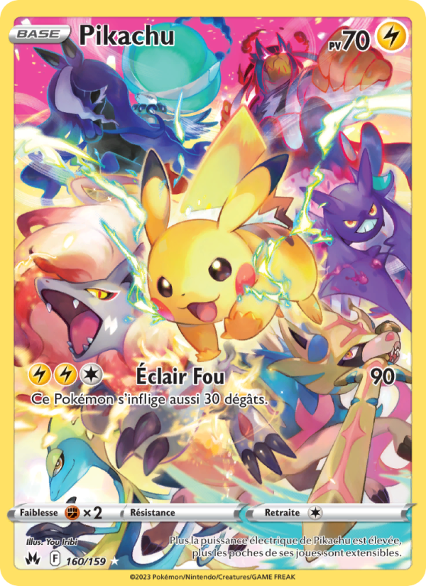 Pikachu 160 — Zénith Suprême (French Pokémon TCG card)