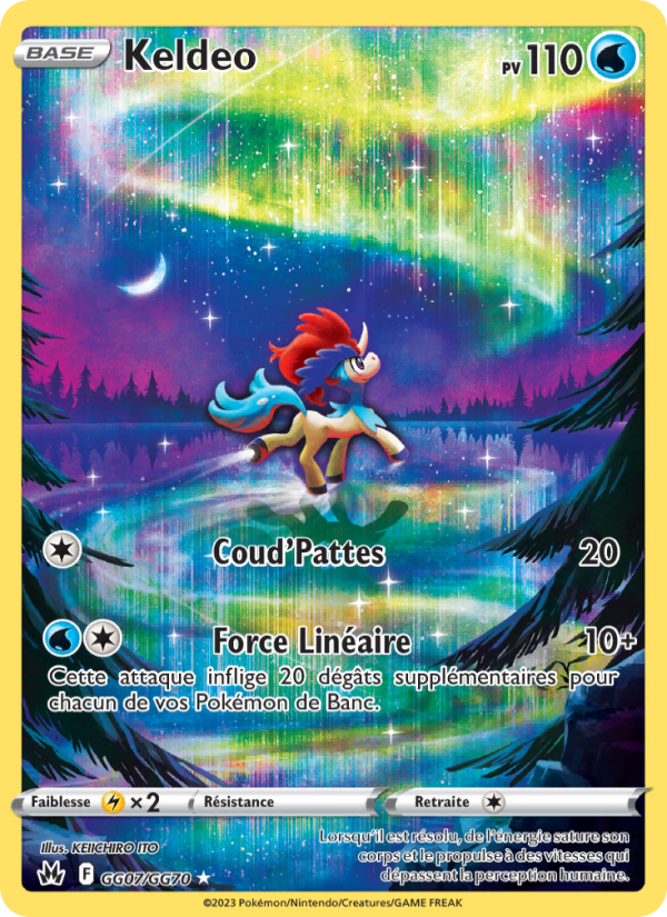 Keldeo GG07 — Zénith Suprême (French Pokémon TCG card)