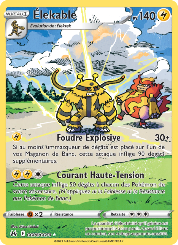 Élekable GG08 — Zénith Suprême (French Pokémon TCG card)