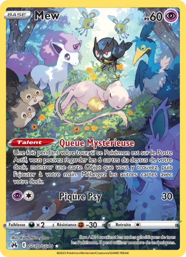 Mew GG10 — Zénith Suprême (French Pokémon TCG card)
