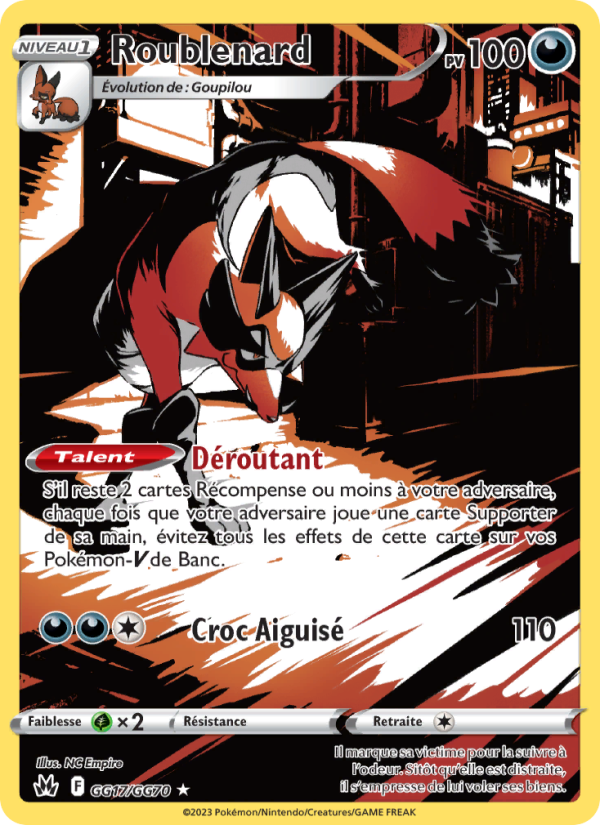 Roublenard GG17 — Zénith Suprême (French Pokémon TCG card)