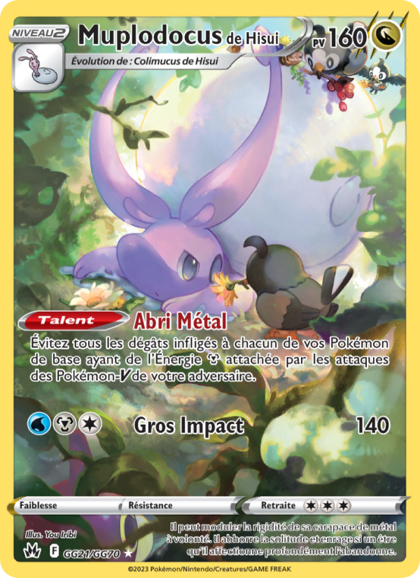 Muplodocus de Hisui GG21 — Zénith Suprême (French Pokémon TCG card)