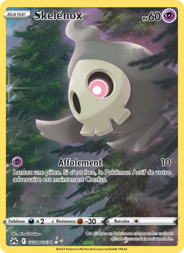 Skelénox GG28 — Zénith Suprême (French Pokémon TCG card)
