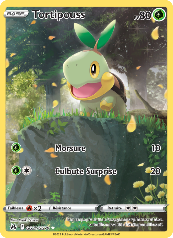 Tortipouss GG31 — Zénith Suprême (French Pokémon TCG card)