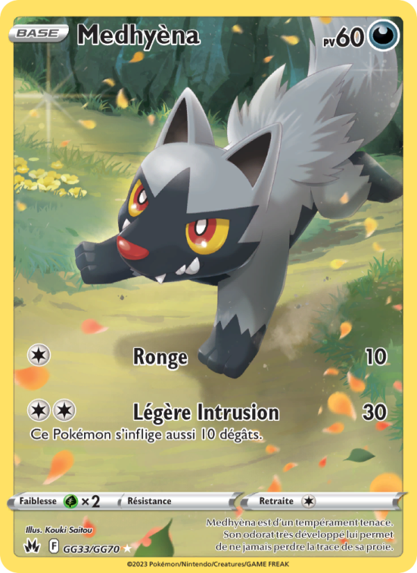 Medhyèna GG33 — Zénith Suprême (French Pokémon TCG card)