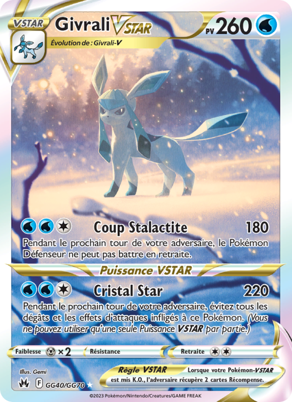 Givrali VSTAR GG40 — Zénith Suprême (French Pokémon TCG card)