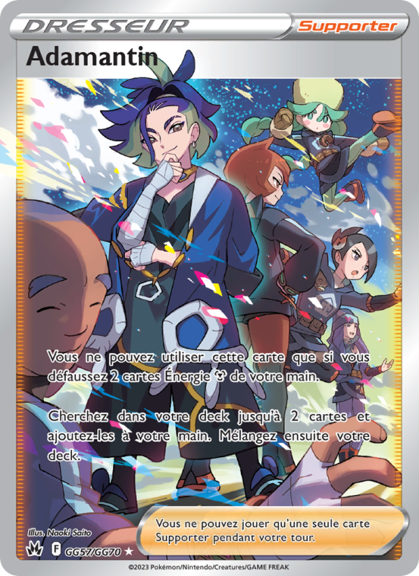 Adamantin GG57 — Zénith Suprême (French Pokémon TCG card)