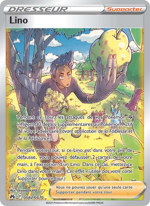 Lino GG62 — Zénith Suprême (French Pokémon TCG card)