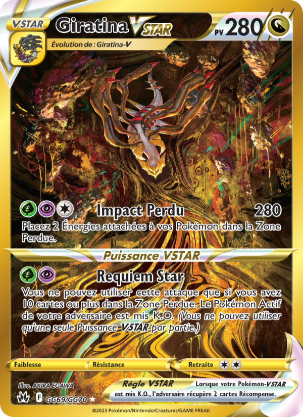 Giratina VSTAR GG69 — Zénith Suprême (French Pokémon TCG card)