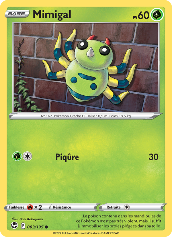 Mimigal 003 — Tempête Argentée (French Pokémon TCG card)