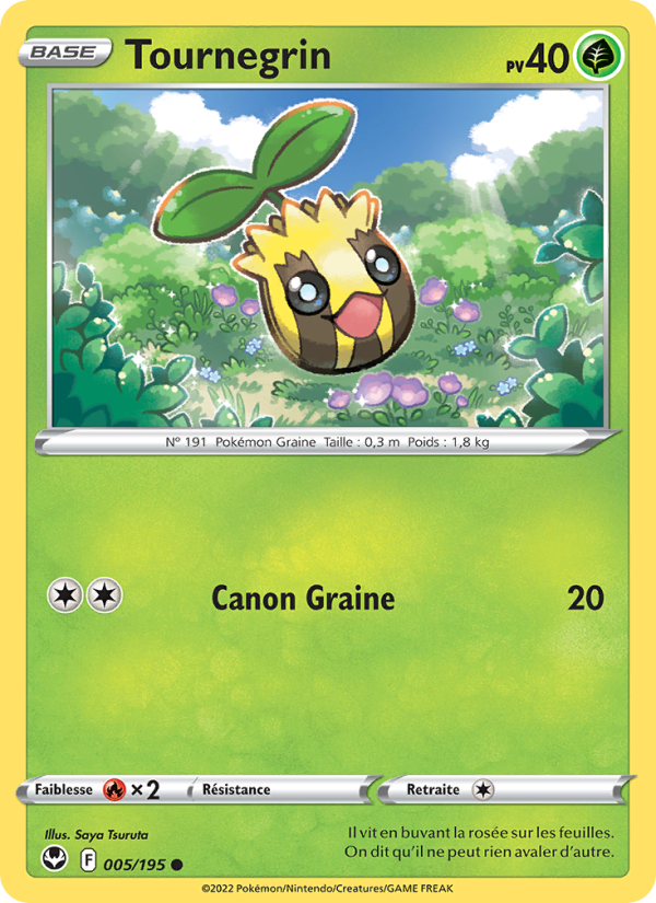Tournegrin 005 — Tempête Argentée (French Pokémon TCG card)