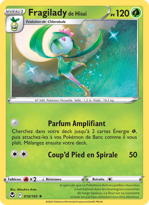 Fragilady de Hisui 010 — Tempête Argentée (French Pokémon TCG card)