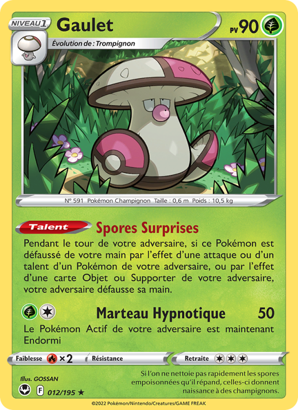 Gaulet 012 — Tempête Argentée (French Pokémon TCG card)