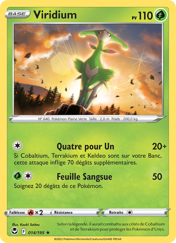 Viridium 014 — Tempête Argentée (French Pokémon TCG card)