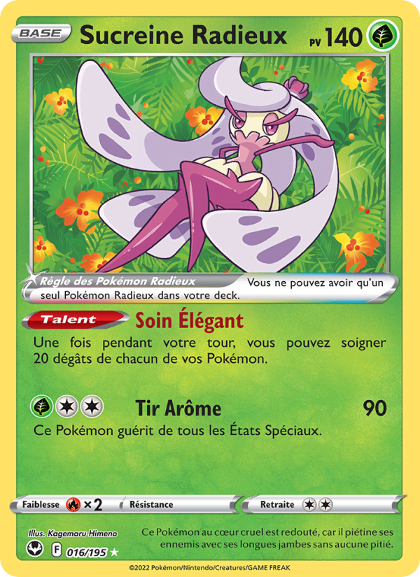Sucreine Radieux 016 — Tempête Argentée (French Pokémon TCG card)