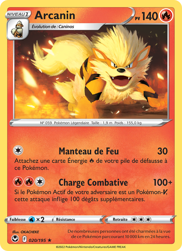 Arcanin 020 — Tempête Argentée (French Pokémon TCG card)