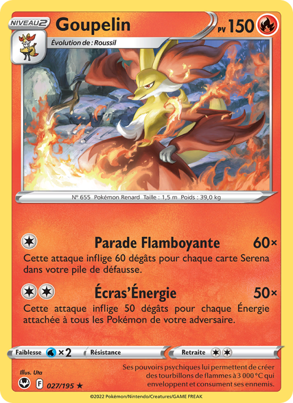 Goupelin 027 — Tempête Argentée (French Pokémon TCG card)