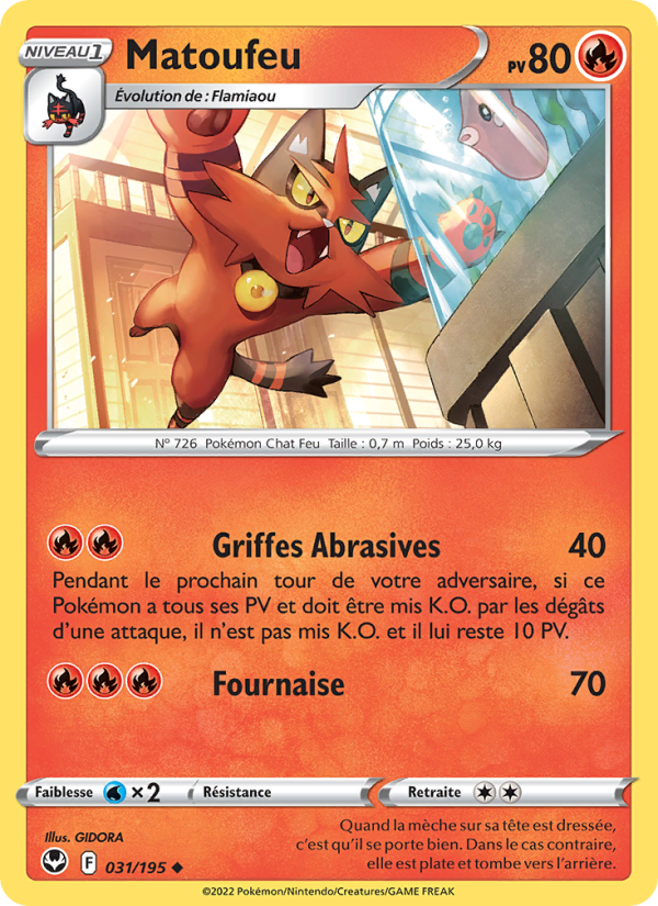 Matoufeu 031 — Tempête Argentée (French Pokémon TCG card)