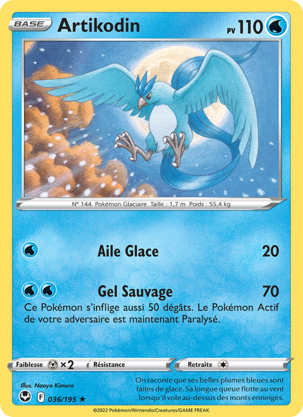 Artikodin 036 — Tempête Argentée (French Pokémon TCG card)