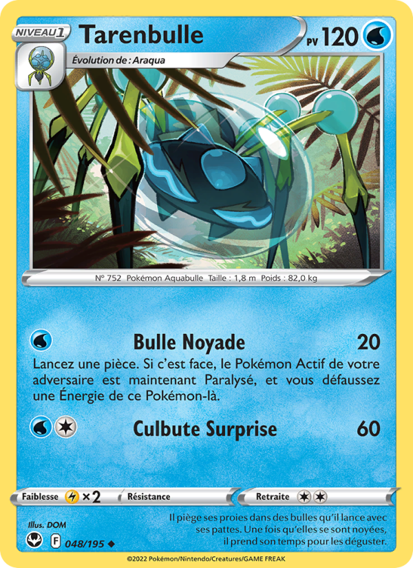 Tarenbulle 048 — Tempête Argentée (French Pokémon TCG card)