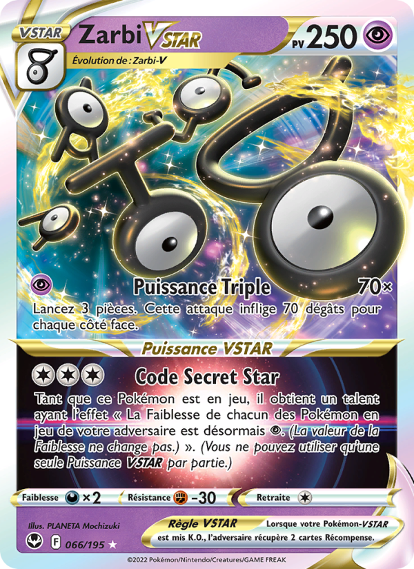 Zarbi VSTAR 066 — Tempête Argentée (French Pokémon TCG card)