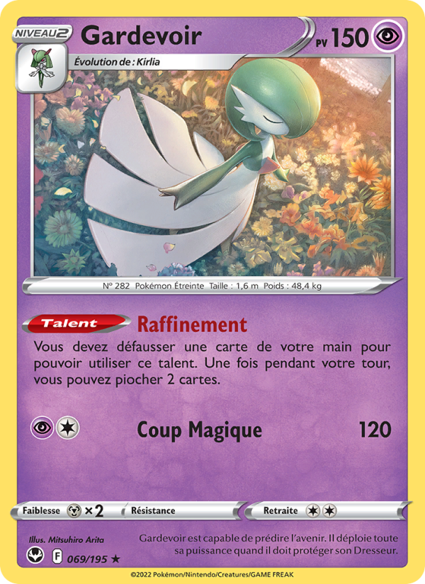Gardevoir 069 — Tempête Argentée (French Pokémon TCG card)