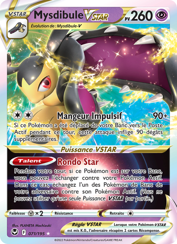Mysdibule VSTAR 071 — Tempête Argentée (French Pokémon TCG card)