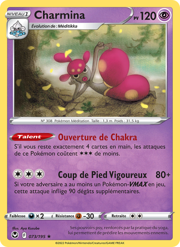 Charmina 073 — Tempête Argentée (French Pokémon TCG card)