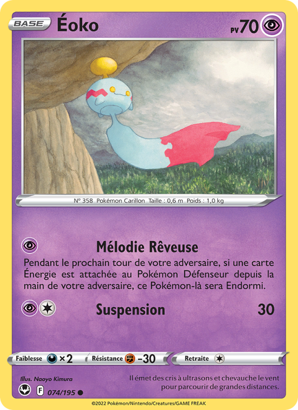 Éoko 074 — Tempête Argentée (French Pokémon TCG card)