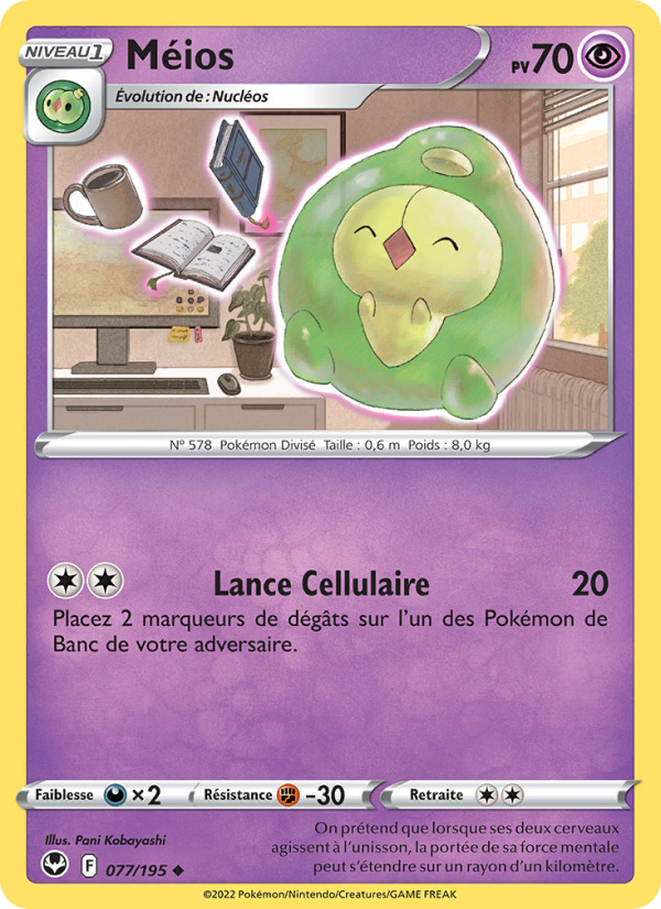 Méios 077 — Tempête Argentée (French Pokémon TCG card)